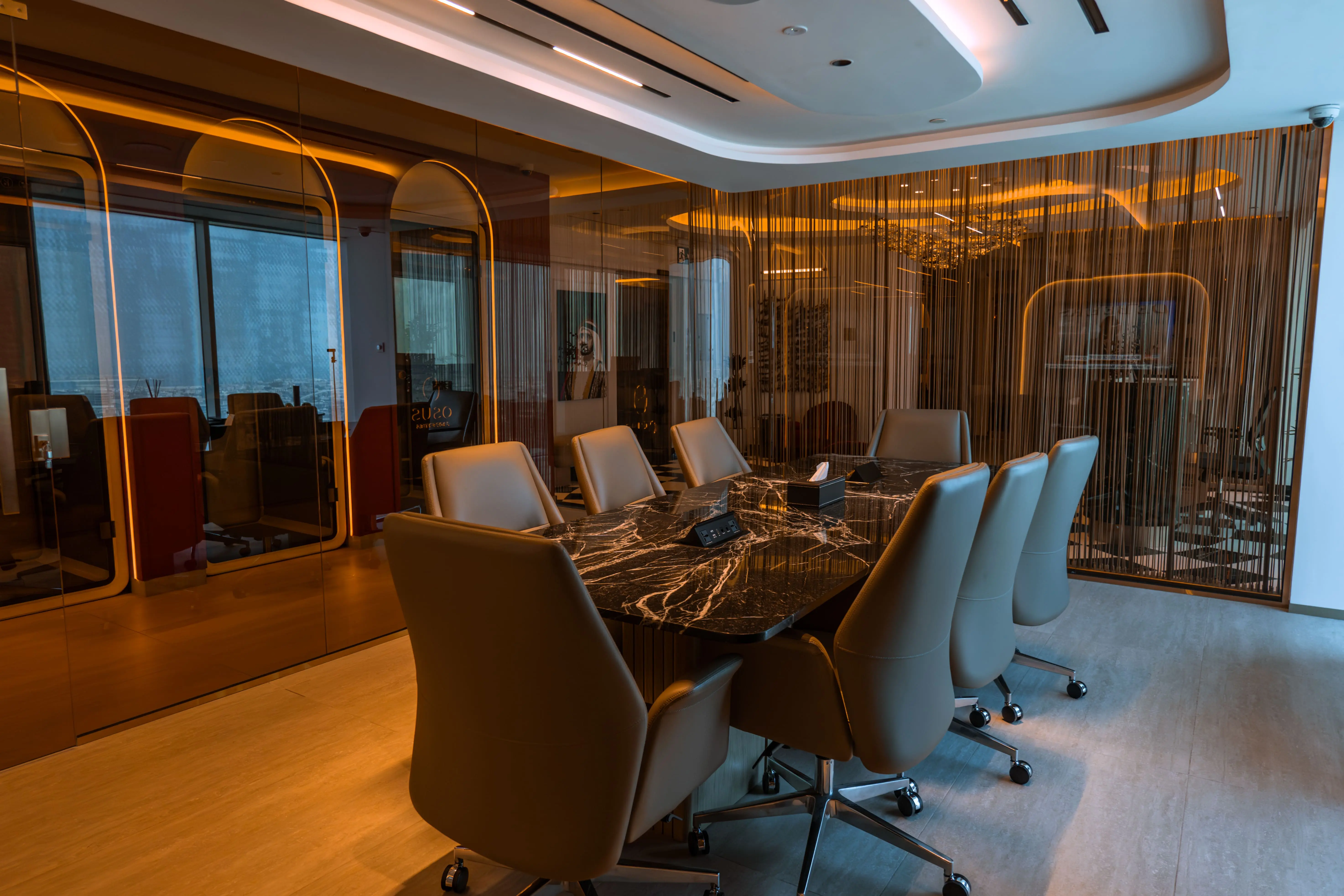 OSUS office meeting room in Business Bay Dubai